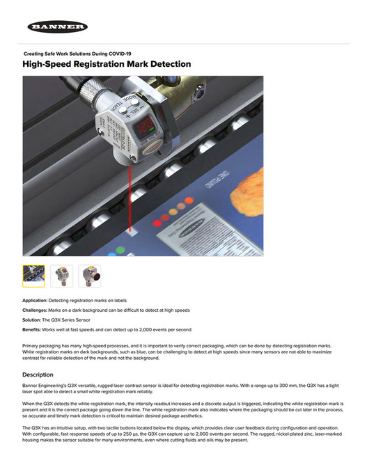 Motion Ai - Banner Engineering - High-Speed Registration Mark Detection ...