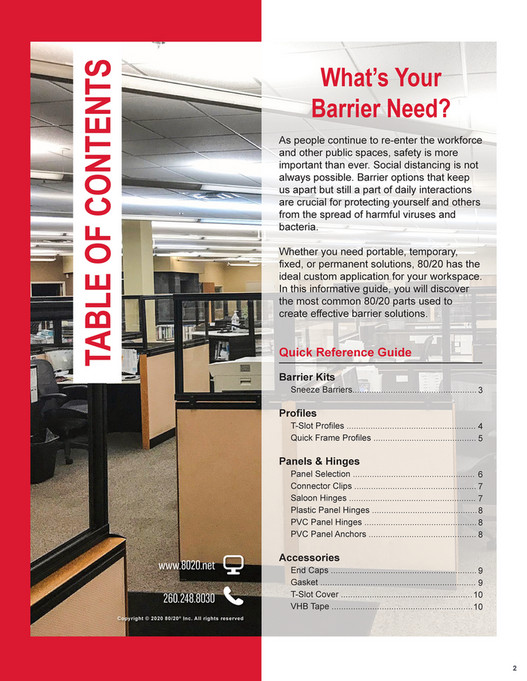 Motion Ai - Workspace Barrier Guide - 80/20 Industrial T-Slot Aluminum ...