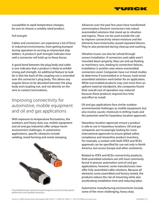 Turch Cabling Motion Ai - Turck Connectivity for Harsh Environments - Page 2-3