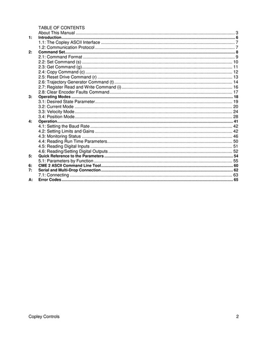 Motion Ai - ASCII Programmer’s Guide - Copley Controls - Page 1