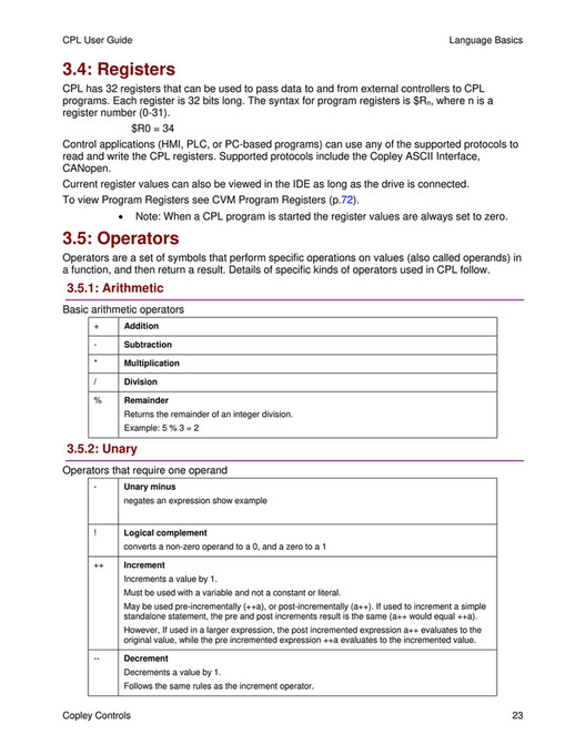 Motion Ai - CPL User Guide Manual - Copley Controls - Page 22-23