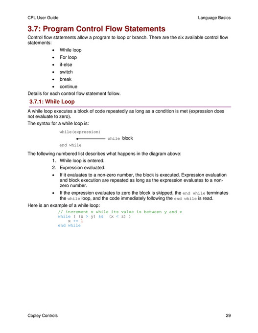 Motion Ai - CPL User Guide Manual - Copley Controls - Page 30-31