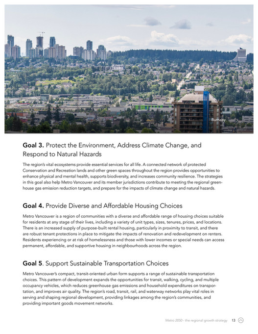 Metro Vancouver - Metro 2050 the regional growth strategy - Page 16-17