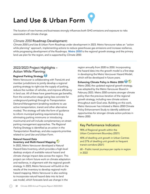Metro Vancouver - AQ-climate2050-annual-report-2022:2023 - Page 30-31