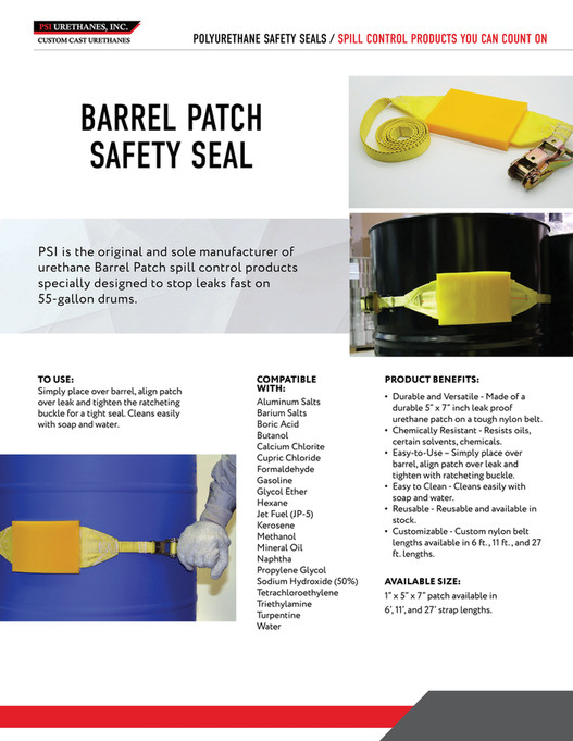 Mi Conveyance Solutions - MiCS - PSI Urethanes Safety Items 2026 - Page 2-3