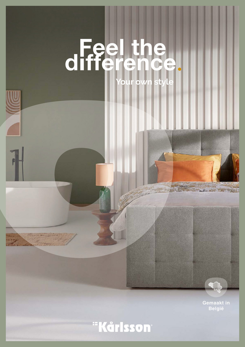 Beter Bed BE Brochure Karlsson Pagina 1