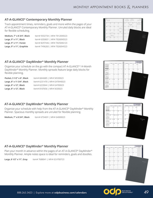 ODP Calendars and Planners Page 4849