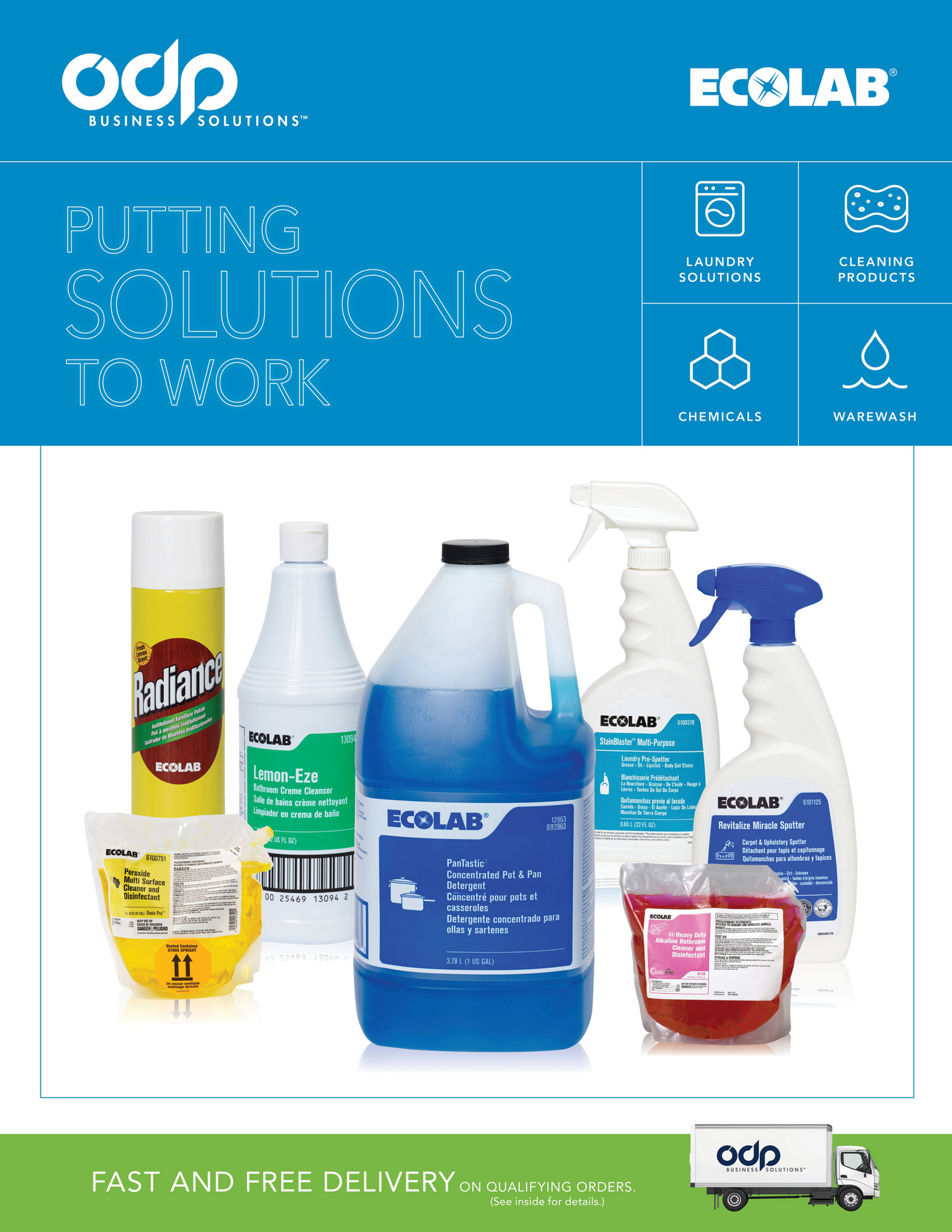 ECOLAB Putting Solutions To Work Page 1