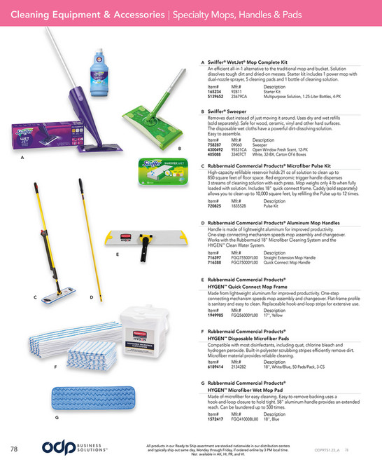 ODP Janitorial, Cleaning, and Breakroom Products - Page 78-79