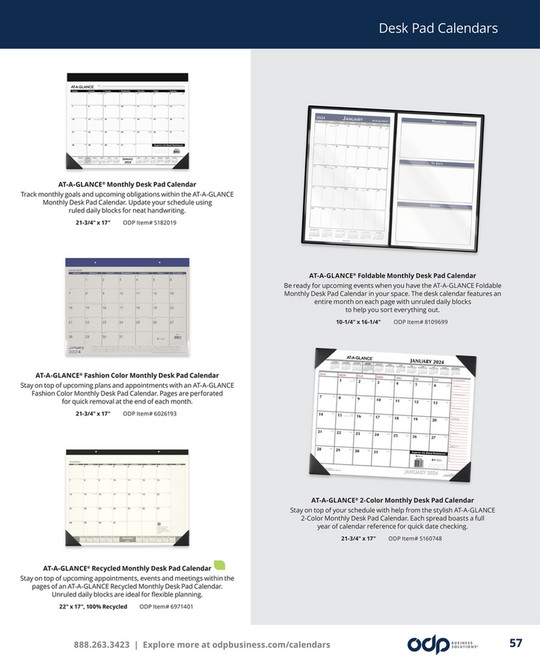 ODP Calendars and Planners Page 5657