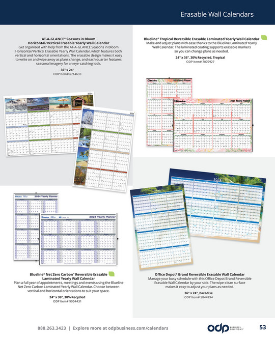 ODP Calendars and Planners Page 5253