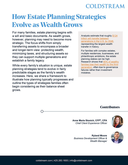 Coldstream Wealth Management - How Estate Planning Strategies Evolve as ...