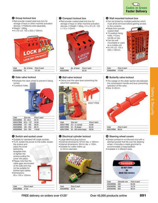 Gate valve lockout