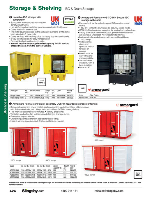 Ibc Drm Racking Drum and IBC storage units - 2 IBC