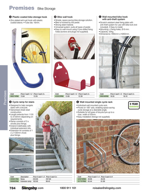 Slingsby Rack Rack Adjustable wall mounted single cycle rack