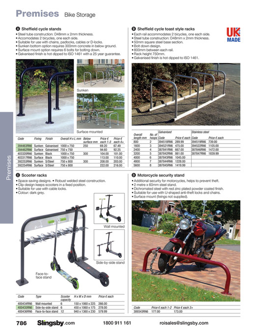 Staggered Racks Staggered height cycle racks
