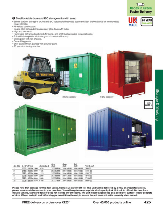 Ibc Drm Racking Drum and IBC storage units - 4 IBC