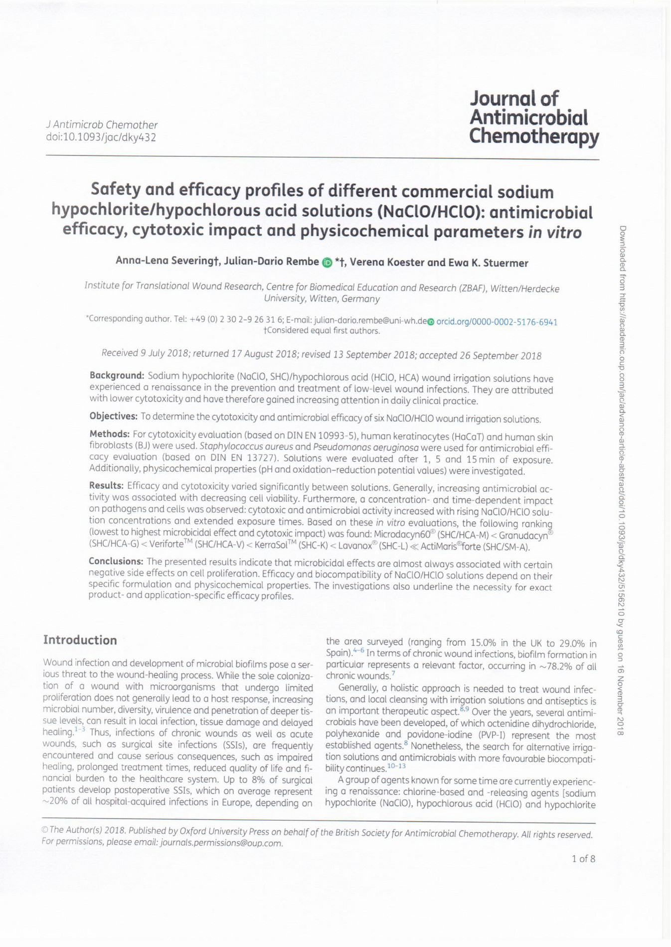 MarkerMedia Journal of Antimicrobial Chemotherapy Pagina 1