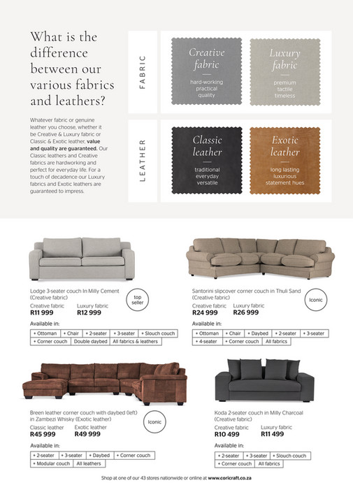 Coricraft Couch Catalogue 2022 Page 67