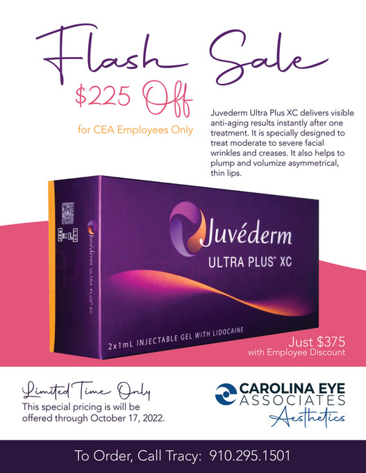 Carolina Eye Associates Flash sale Juvederm Ultra Plus XC Page 1