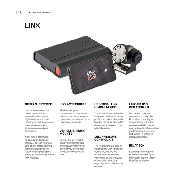Linx Module Rt3096 ARB 4X4 ACCESSORIES CATALOGUE - Page 240-241
