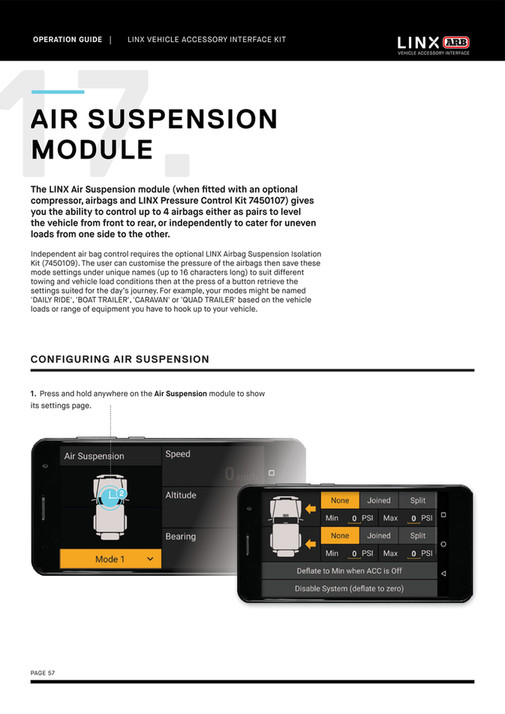 Linx Module Rt3096 ARB 4x4 Accessories - LINX Operation Guide | 01.12.22 - Page 56-57