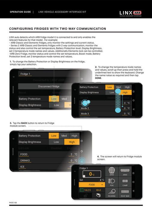 ARB 4x4 Accessories - LINX Operation Guide | 01.12.22 - Page 68-69