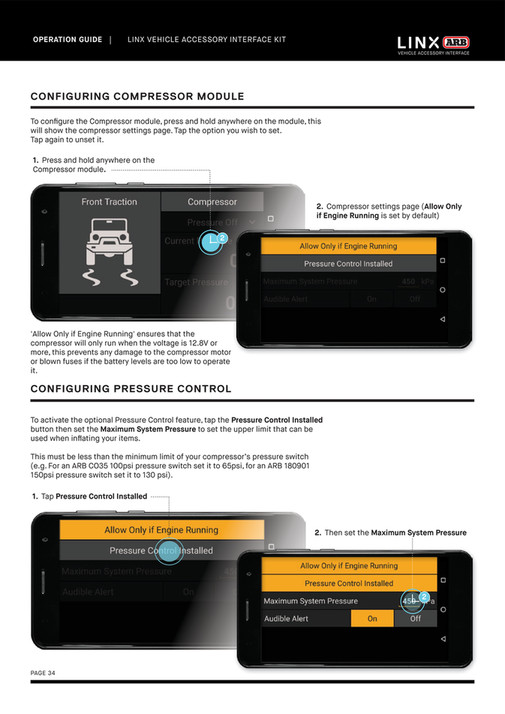 Linx Module Rt3096 ARB 4x4 Accessories - LINX Operation Guide | 01.12.22 - Page 32-33