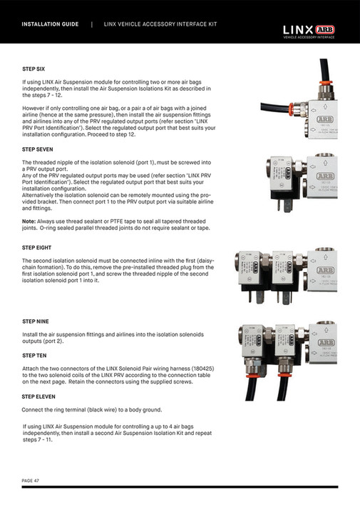 Linx Module Rt3096 ARB 4x4 Accessories - LINX Installation Guide | 01.12.22 - Page 46-47