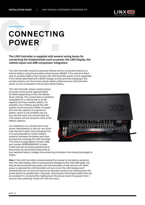 ARB 4x4 Accessories - LINX Installation Guide | 01.12.22 - Page 18-19