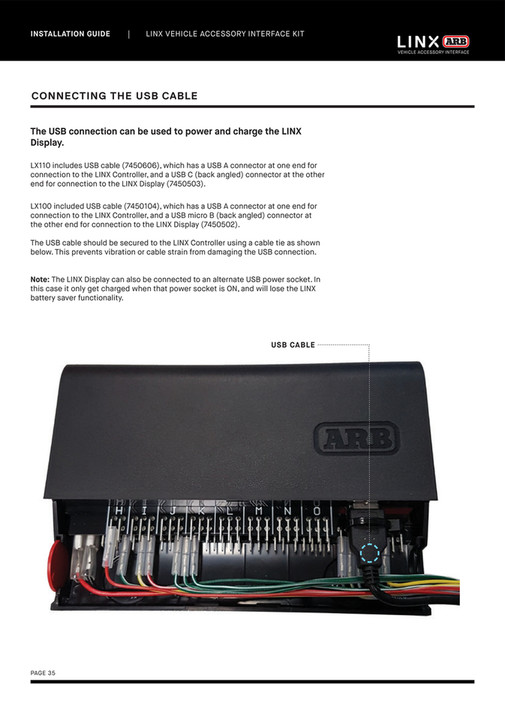 ARB 4x4 Accessories - LINX Installation Guide | 01.12.22 - Page 34-35