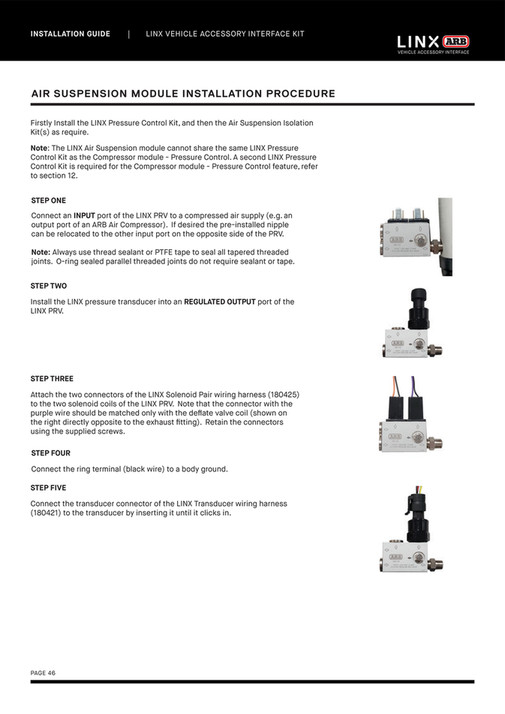 Linx Module Rt3096 ARB 4x4 Accessories - LINX Installation Guide | 01.12.22 - Page 46-47