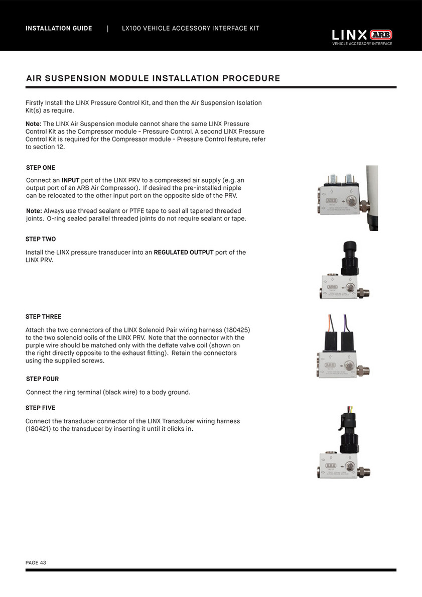 ARB 4x4 Accessories - LINX Installation Guide