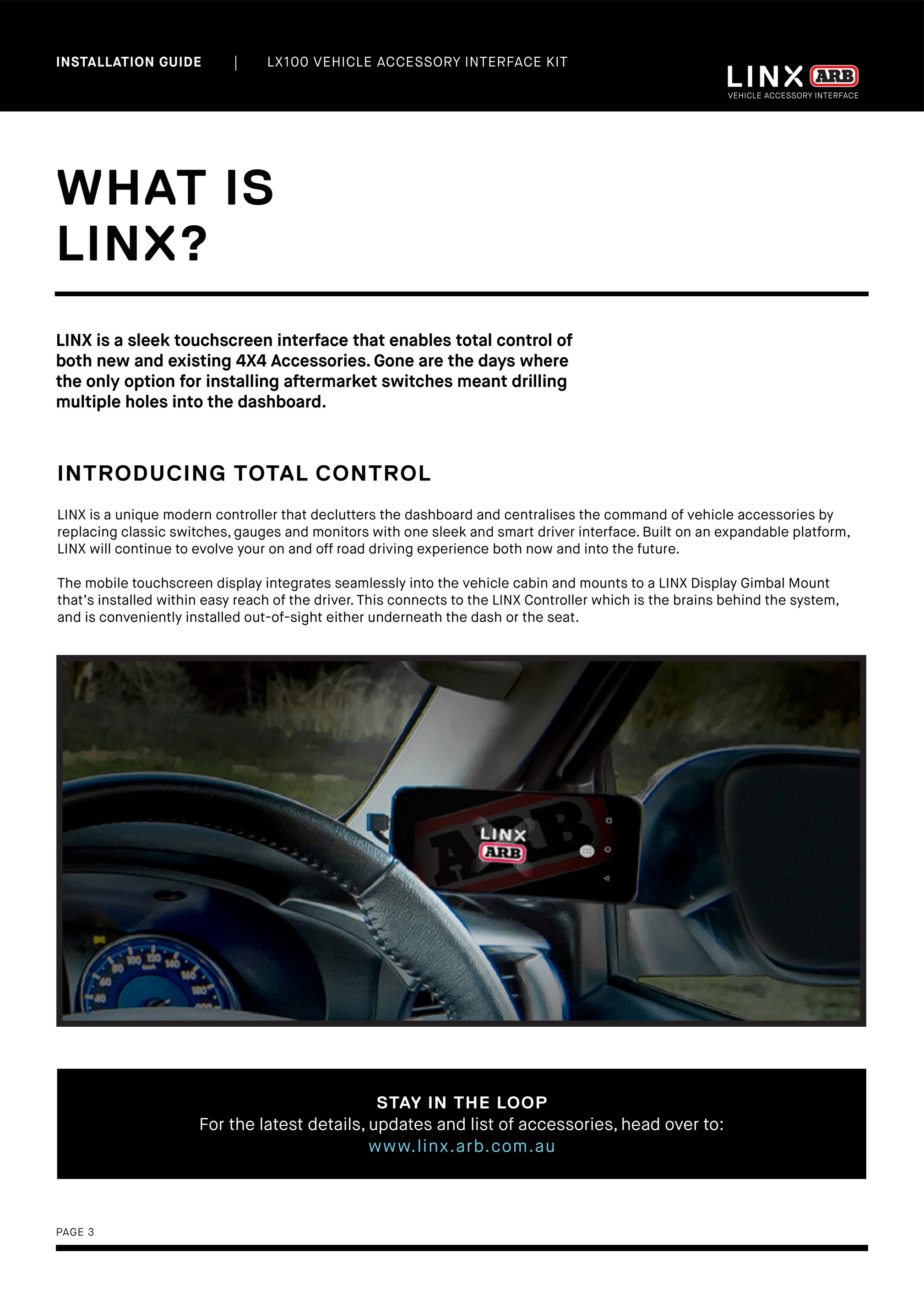 ARB 4x4 Accessories LINX Vehicle Accessory Interface - LX100