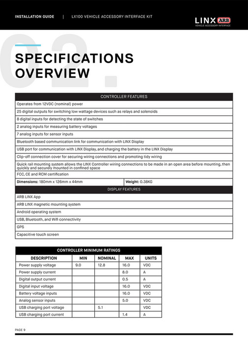 ARB 4x4 Accessories - LINX Installation Guide | 01.12.22 - Page 8-9