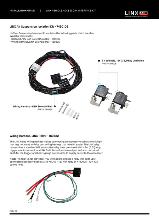 Linx Module Rt3096 ARB 4x4 Accessories - LINX Installation Guide | 01.12.22 - Page 78-79