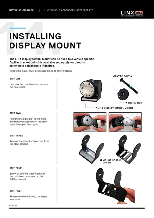 ARB 4x4 Accessories - LINX Installation Guide | 01.12.22 - Page 36-37