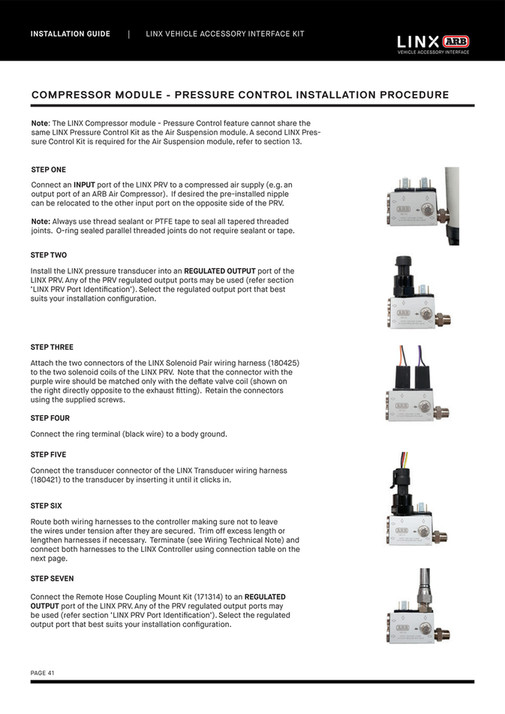 Linx Module Rt3096 ARB 4x4 Accessories - LINX Installation Guide | 01.12.22 - Page 38-39