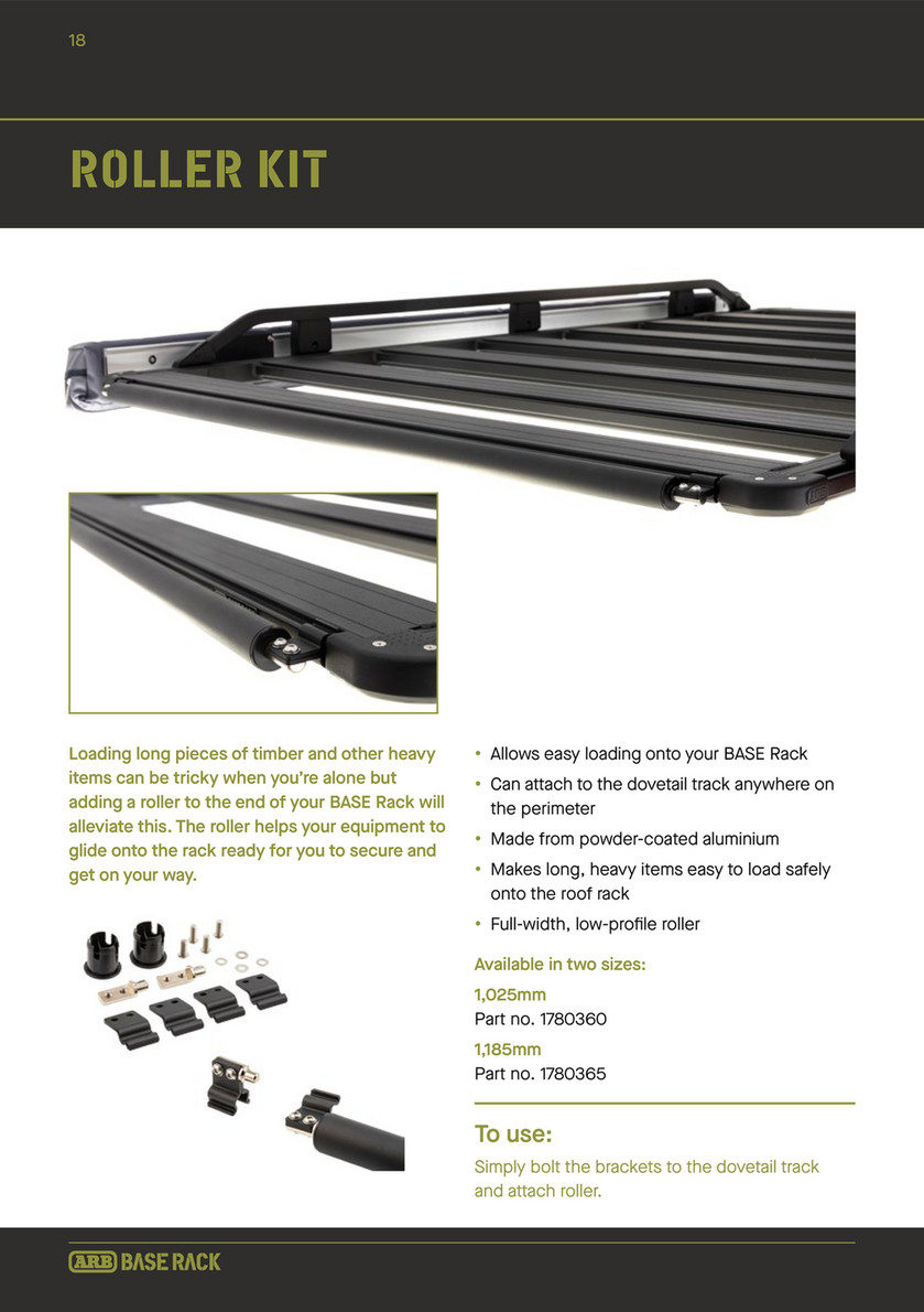 arb base rack sizes