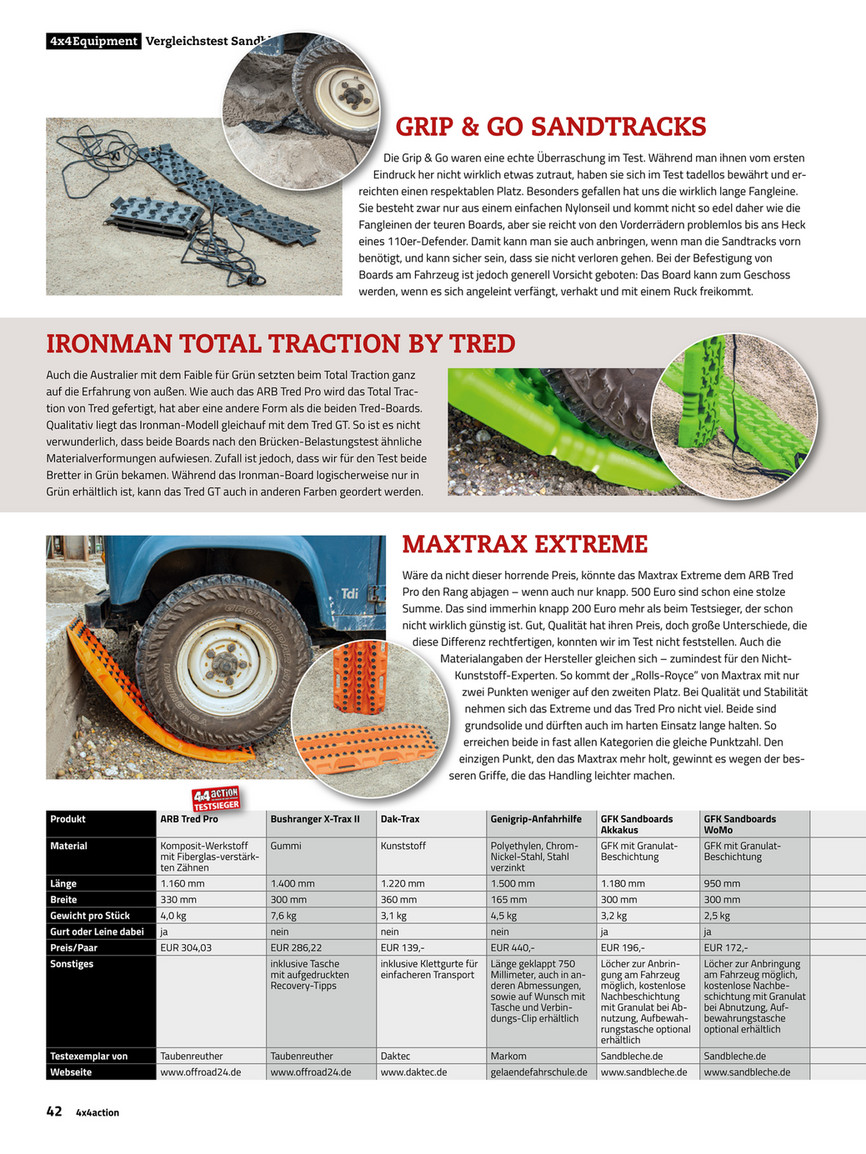 arb offroad zubehoer on Arb 4x4 Accessories 038 047 Sandbleche Page 2 3