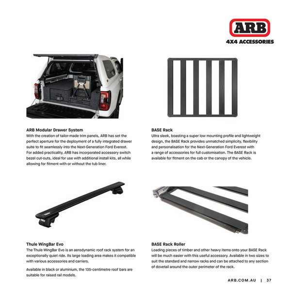 ARB 4x4 Accessories - ARB Ford Everest Persona Brochure - Page 38-39