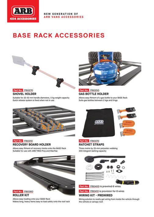 Webbing Bridge Arb Base Rack ARB 4x4 Accessories - VAN Brochure EU - Page 8-9