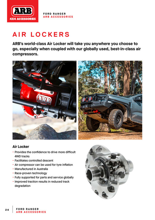 Arb Air Locker Control Module ARB 4x4 Accessories - ARB Ford Ranger Europe MAY25_Digital - Page 26-27