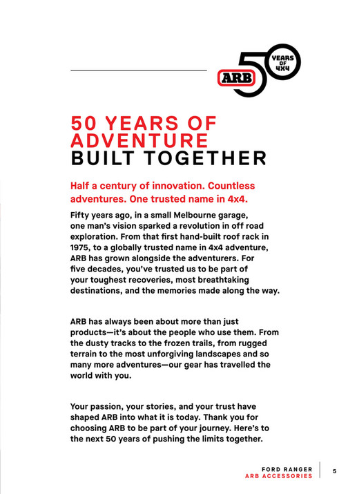 ARB 4x4 Accessories - ARB Ford Ranger Europe MAY25_Digital - Page 2-3