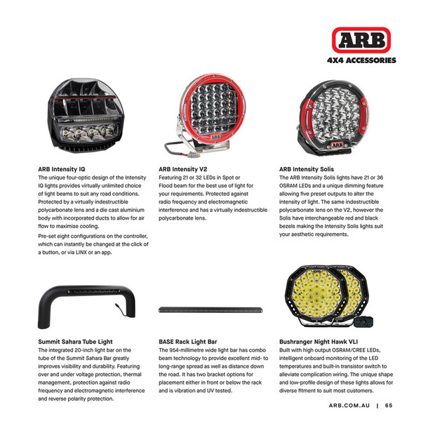 ARB 4x4 Accessories - ARB Ford Ranger Persona Brochure - Page 64-65