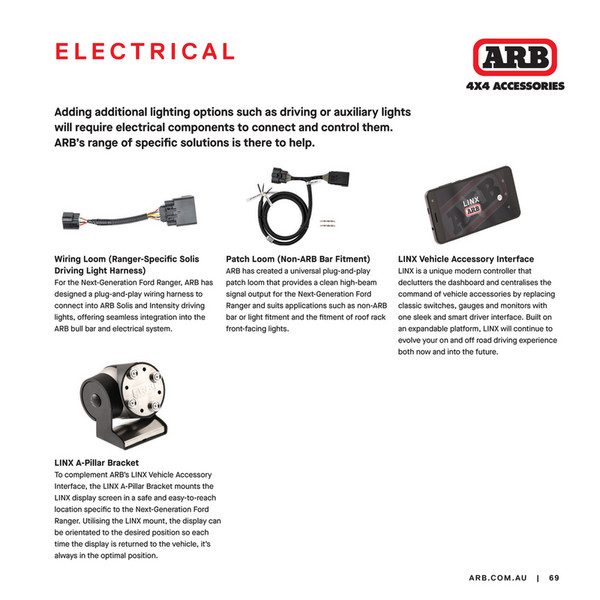 Arb Adjustable Controller ARB 4x4 Accessories - ARB Ford Ranger Persona Brochure - Page 68-69