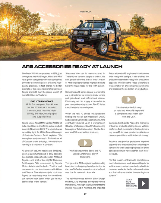 Arb Designs ARB 4x4 Accessories - 4x4 Culture Issue 69 - Page 26-27