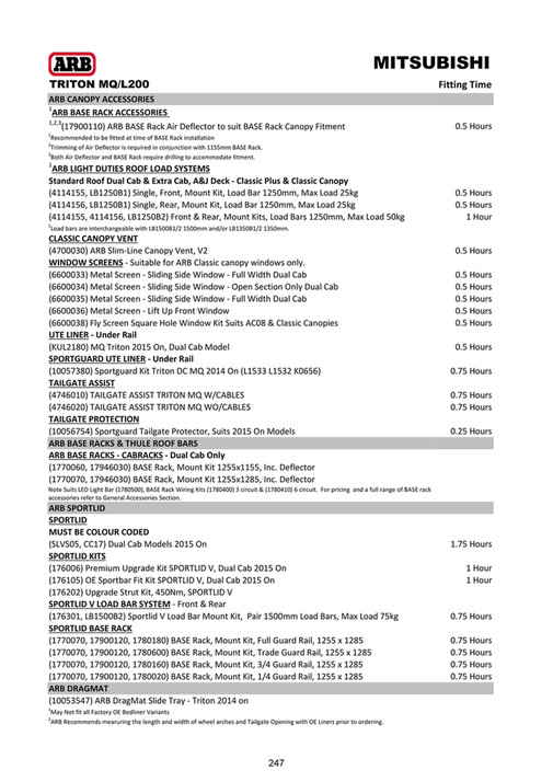 ARB 4x4 Accessories - Export Vehicle Application Guide (EVAG) - May ...