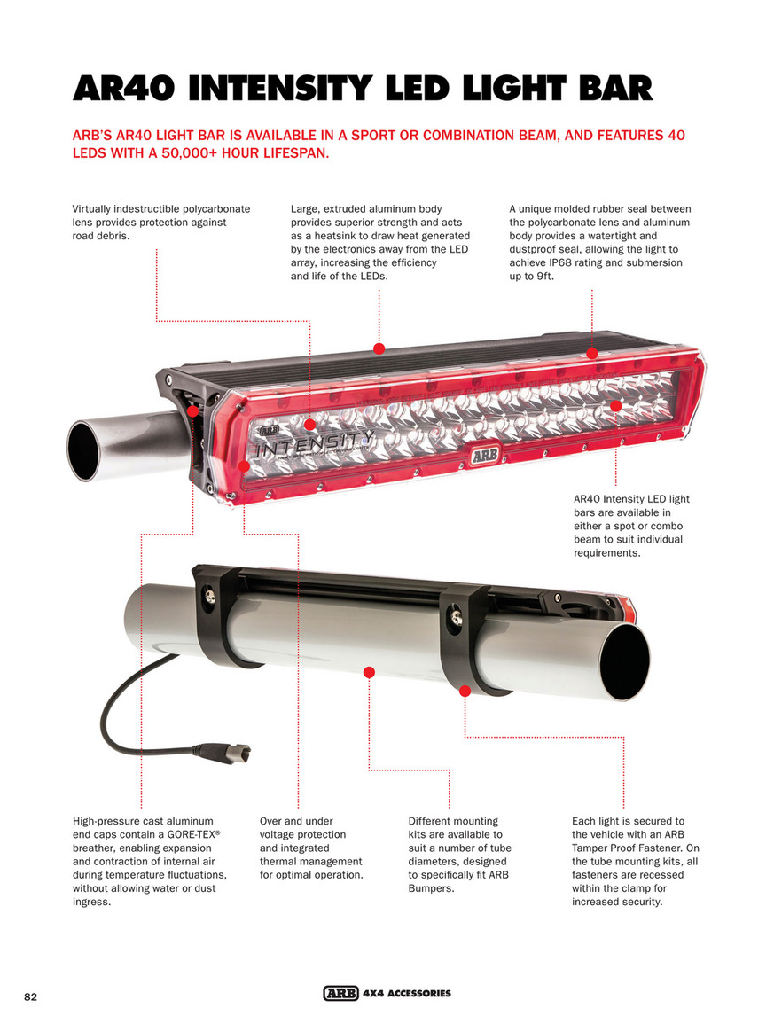 Arb Intensity 40 Led Light Bar Combo