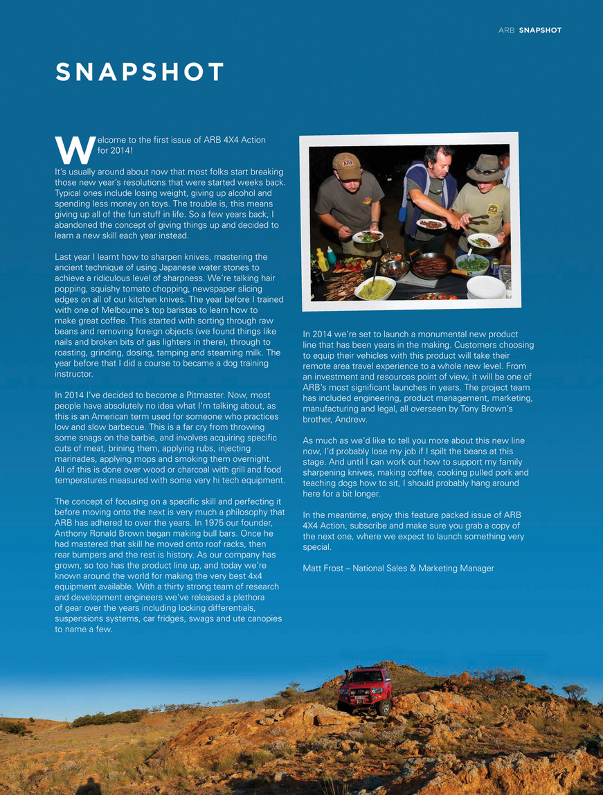 ARB 4x4 Accessories - ARB 4x4 Action Magazine - Issue 39 - Page 1